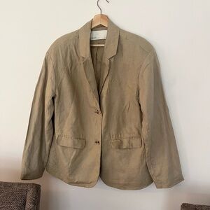 Oak & Fort 100% Linen Blazer - Small oversized